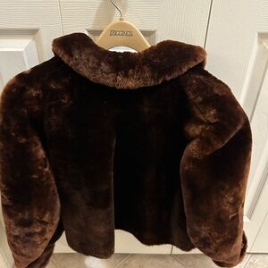 Vintage Brown faux fur coat